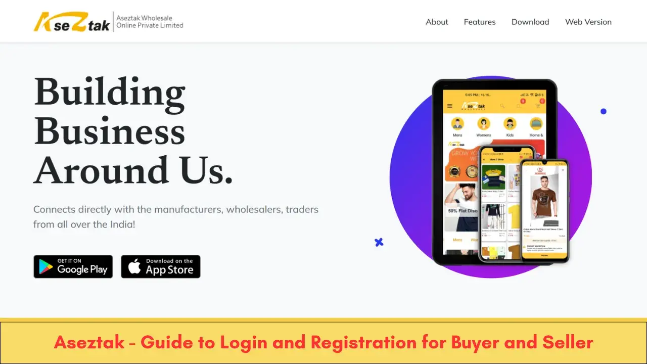 Aseztak - Guide to Login and Registration for Buyer and Seller