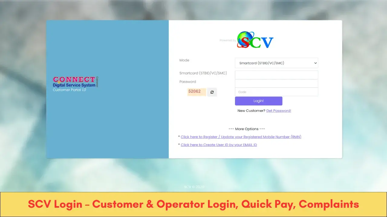 SCV Login – Customer & Operator Login, Quick Pay, Complaints, Contact Number