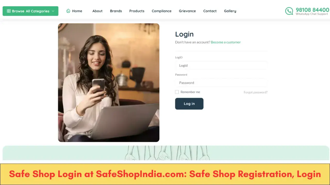 Safe Shop Login at SafeShopIndia.com: Safe Shop Registration, Login, Helpline
