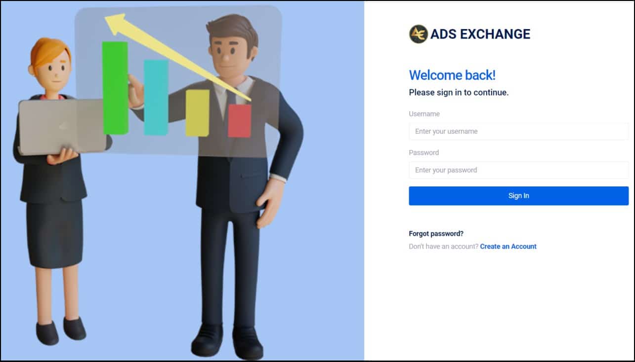 Ads Exchange Login, Registration at AdsExchange.in