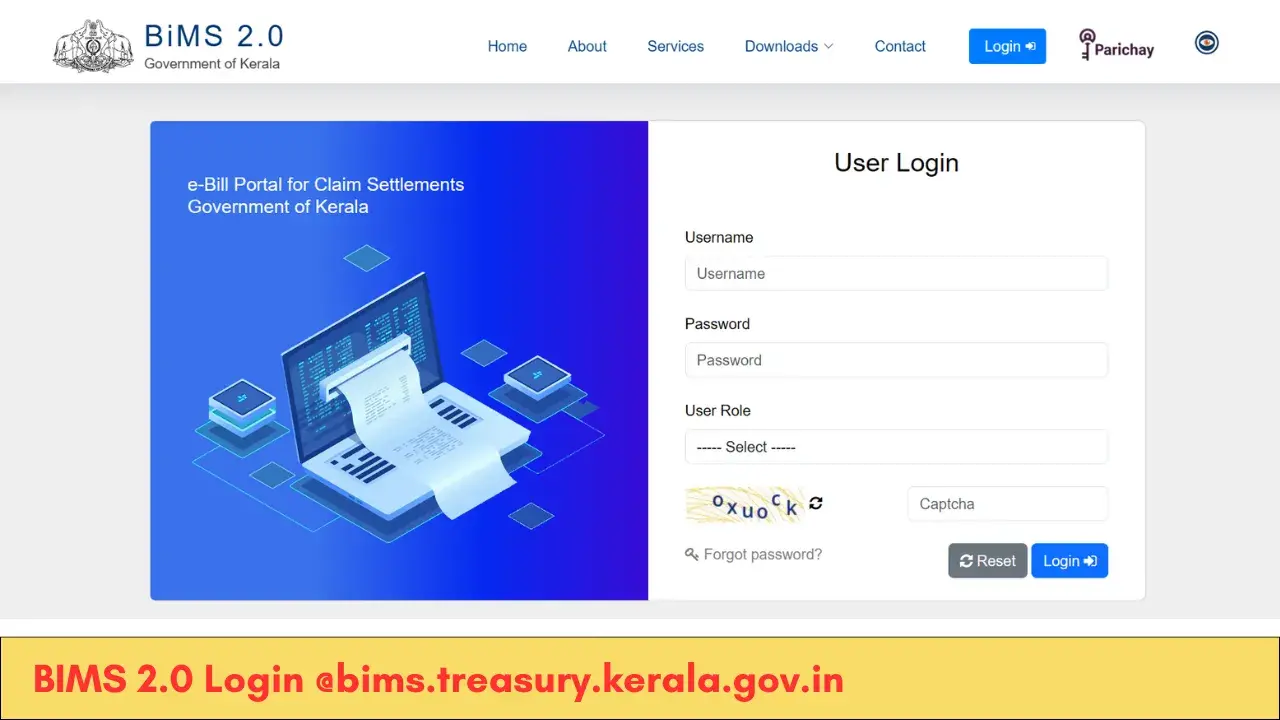 BIMS Login at bims.treasury.kerala.gov.in