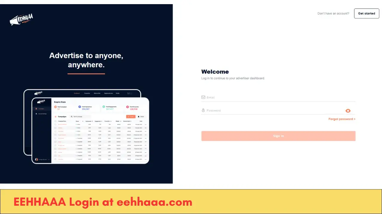 EEHHAAA Login at eehhaaa.com