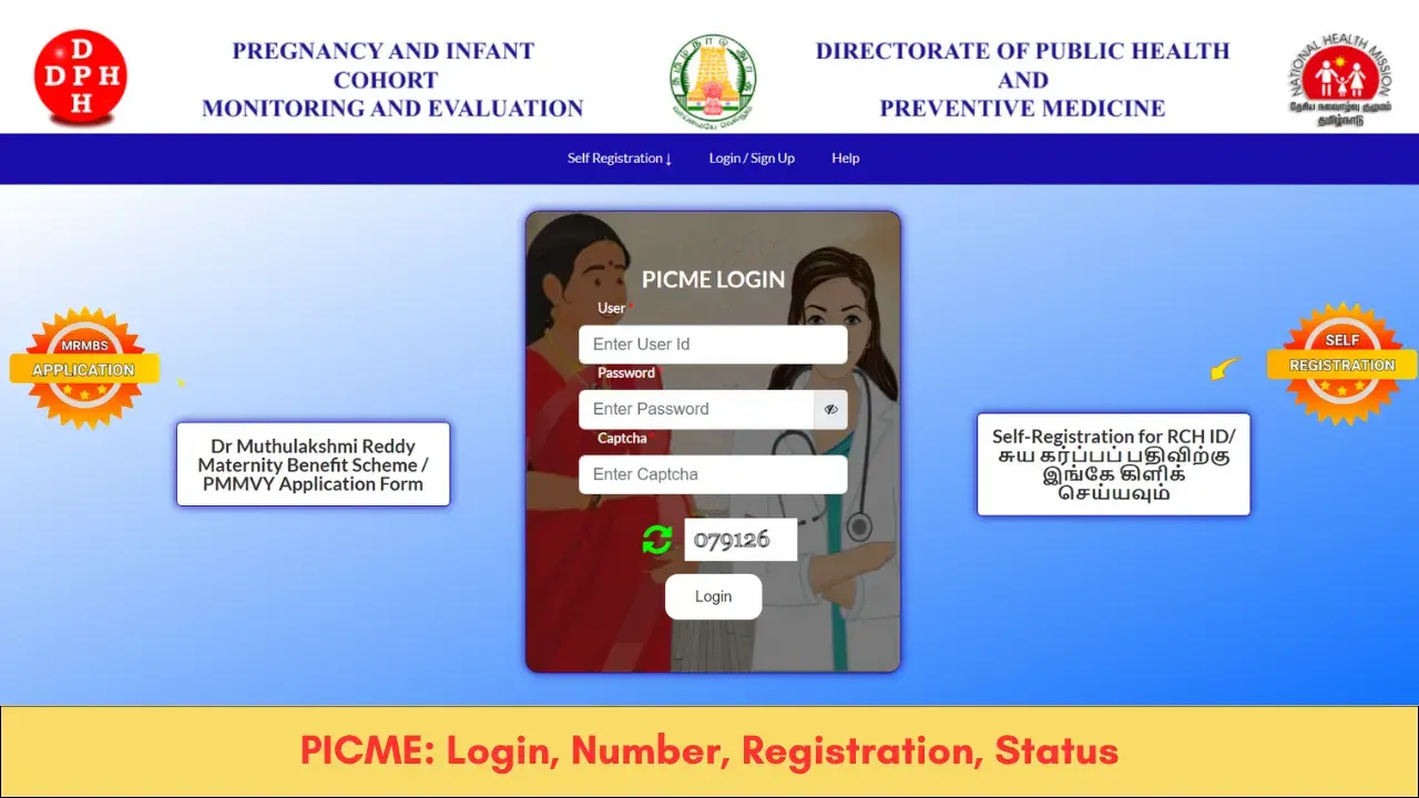 PICME Login, Number, Registration, Status