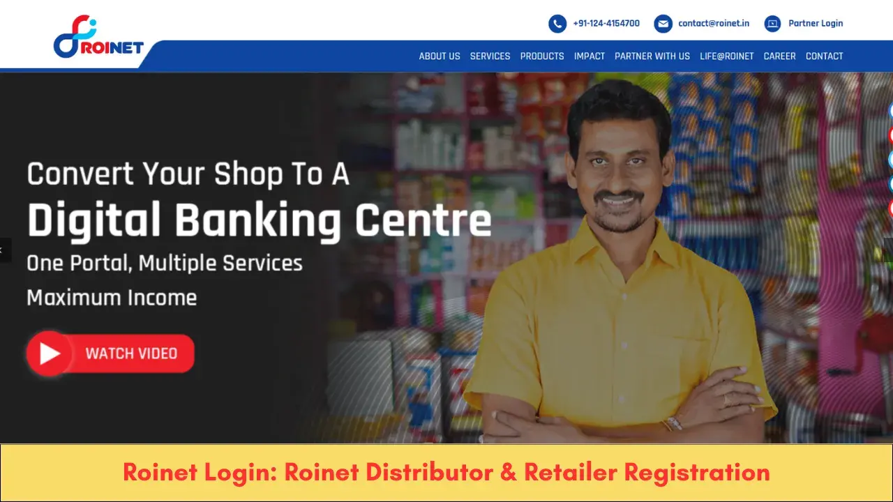 Roinet Login Roinet Distributor & Retailer Registration, Customer Care Number