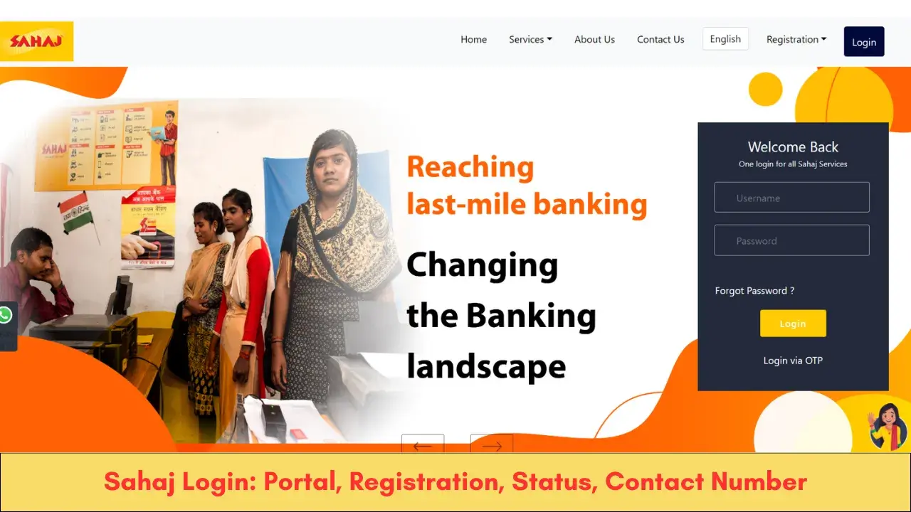 Sahaj Login Portal, Registration, Status, Contact Number