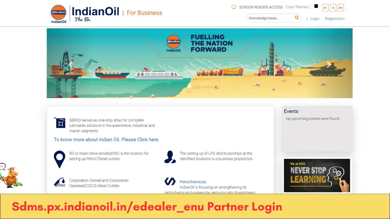 Sdms.px.indianoil.inedealer_enu Partner Login